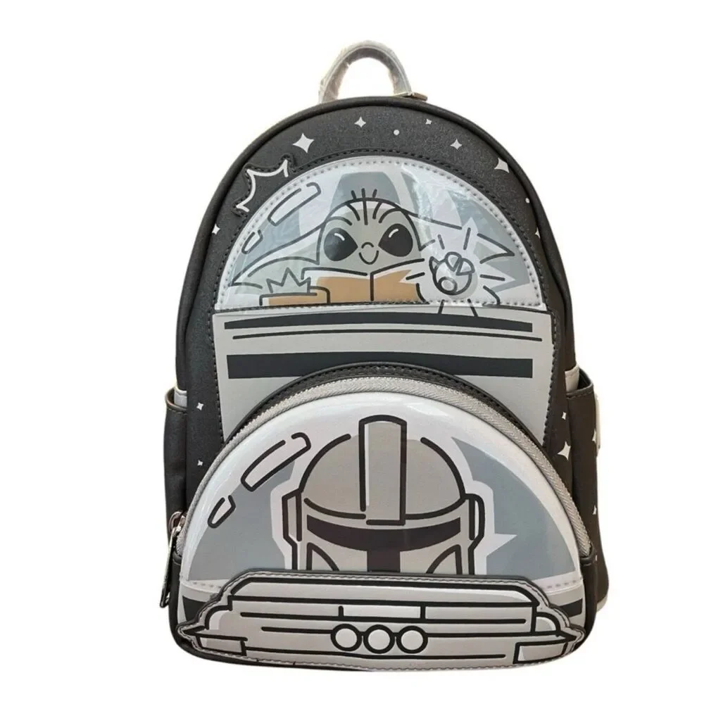 Loungefly Star Wars Mandalorian Grogu Baby Yoda Mini Backpack Glow In Dark NWT